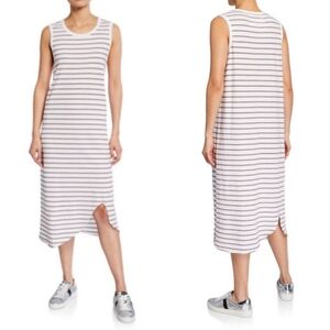 Frank‎ & Eileen Tee Lab Striped Asymmetrical Jersey Tank Dress Medium